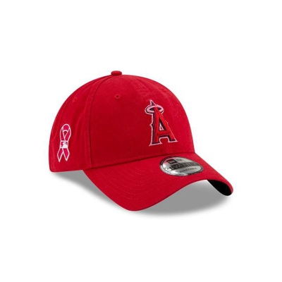 Red Los Angeles Angels Hat - New Era MLB Mother's Day 9TWENTY Adjustable Caps USA0947836